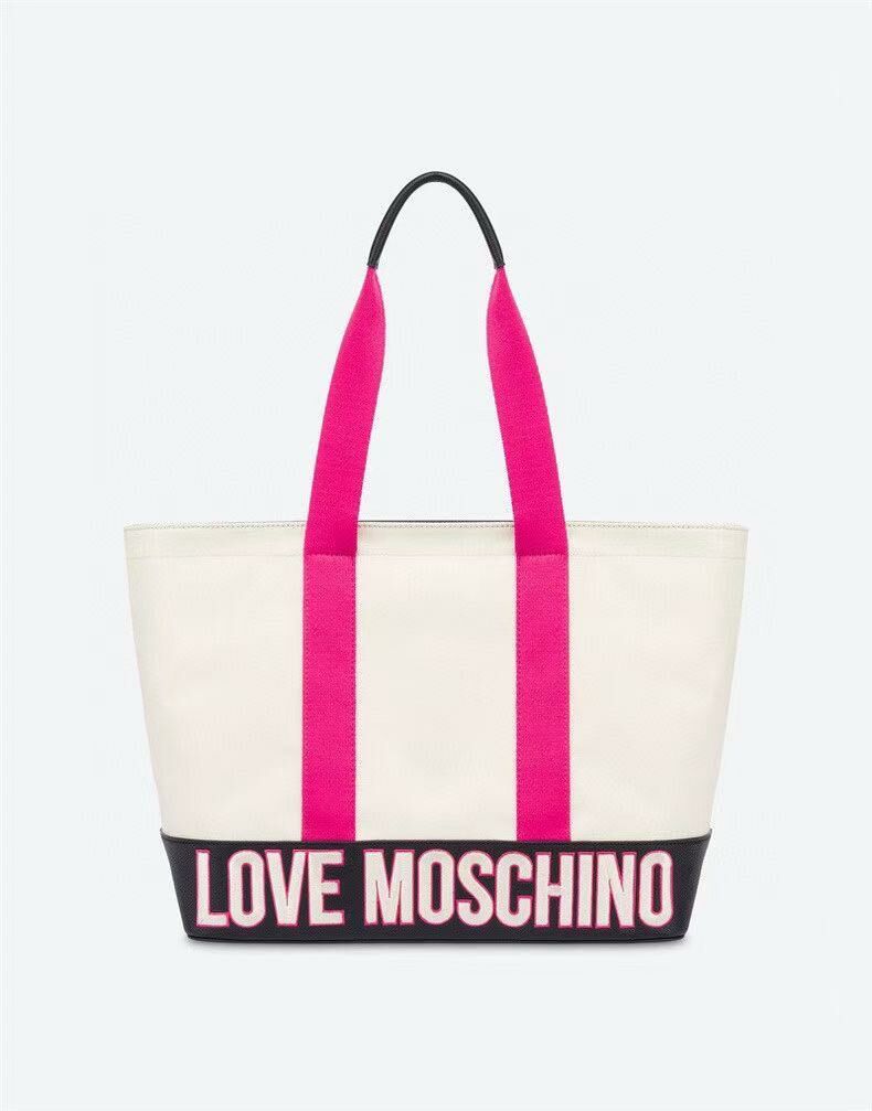 Love🩷 Mos chin o 新款春夏 女士Free Time帆布購物袋