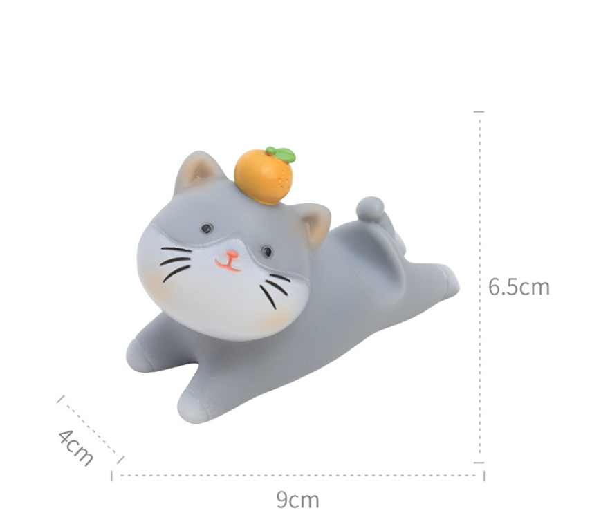 Cute cat mobile phone holder shipped ornaments "animal vinyl phone holder-cat"