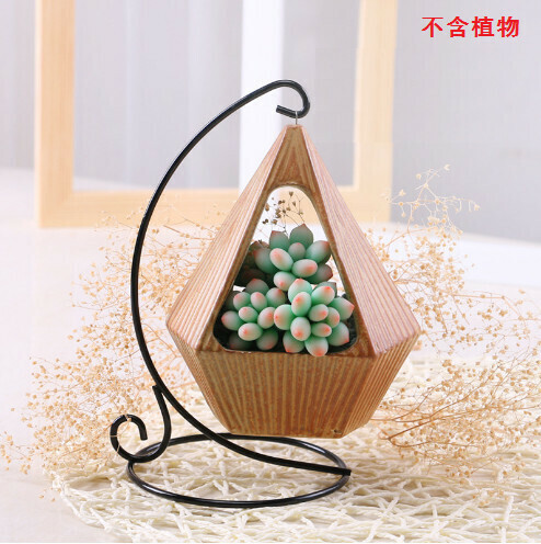European iron hook fleshy flowerpot ornaments "4026 iron hexagonal"
