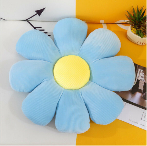Creative seat cushion (Sunflower blue size: 38cm)