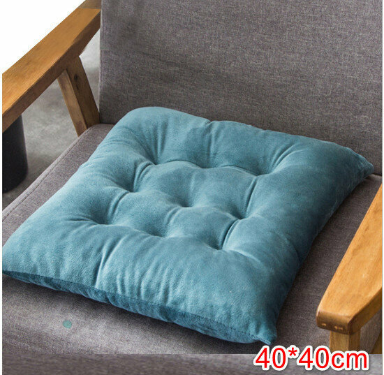 Crystal Velvet Cushion Sofa Cushion Office Cushion Car Cushion Chair Cushion (light blue)