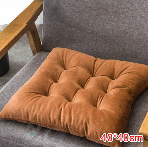 Crystal Velvet Cushion Sofa Cushion Office Cushion Car Cushion Table and Chair Cushion Cushion (coffee color)