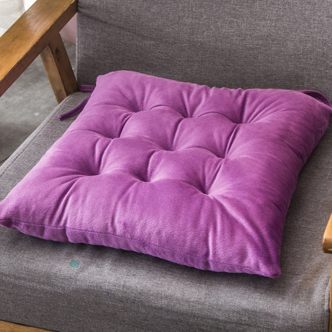 Crystal Velvet Cushion Sofa Cushion Office Cushion Car Cushion Chair Cushion (lavender)