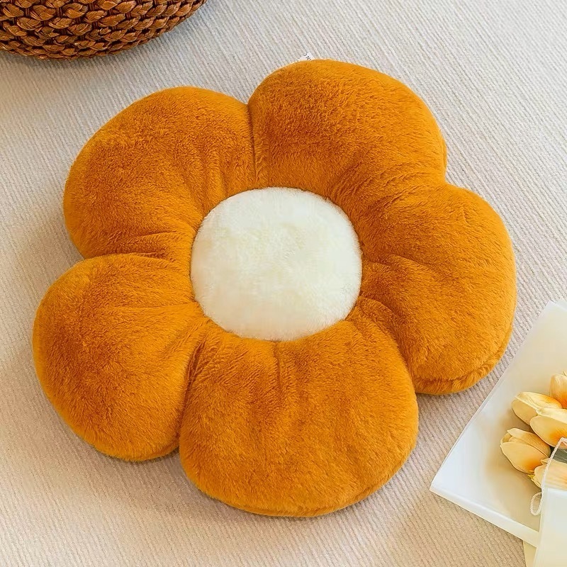 Sofa Sunflower Cushion [Flower heart is white with a diameter of 50CM]
