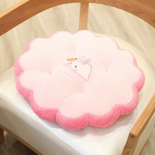 Cute cartoon padded cushion "pink rabbit 45cm thick 10cm"