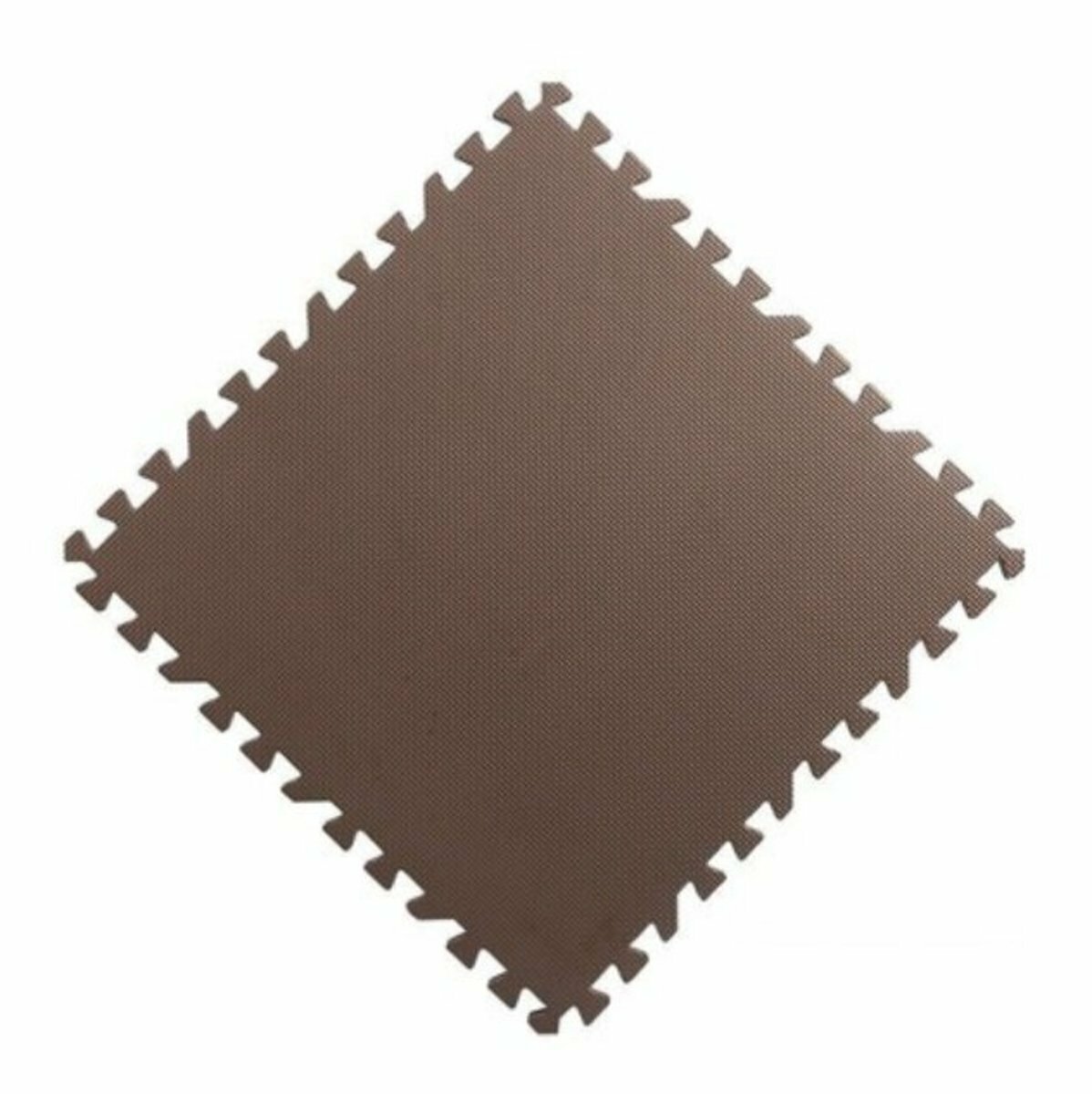 新款【加厚】隔音室內拼接地墊60x60cm (特厚 2cm)(啡色 雙面十字紋)