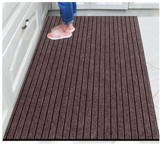 (seven stripes coffee camel size: 50*80CM) carpet mat