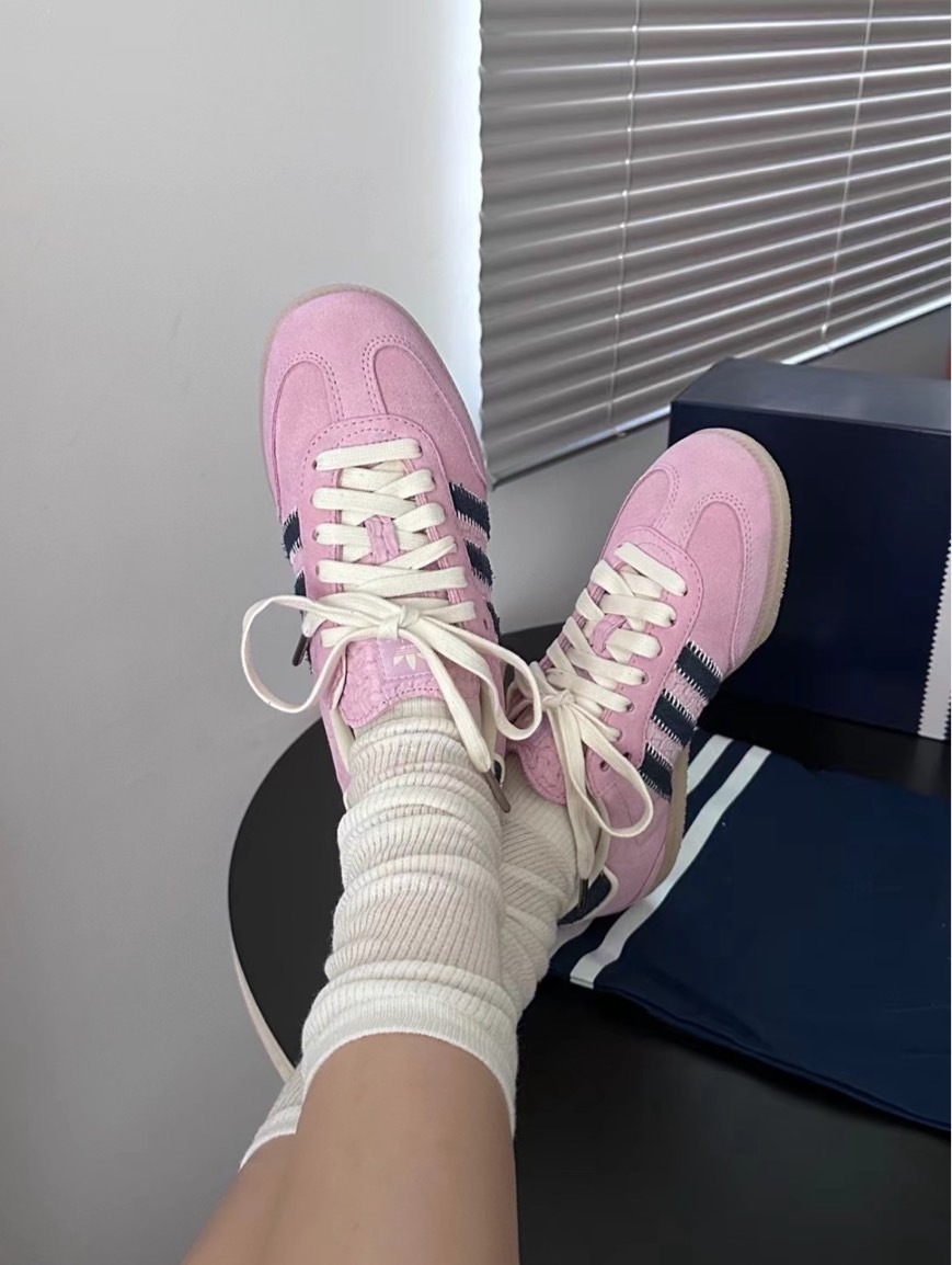 NOTITLE X ADIDAS ORIGINALS SAMBA 聯名 粉色 麂皮 編織 粉紅牛仔 IG4198