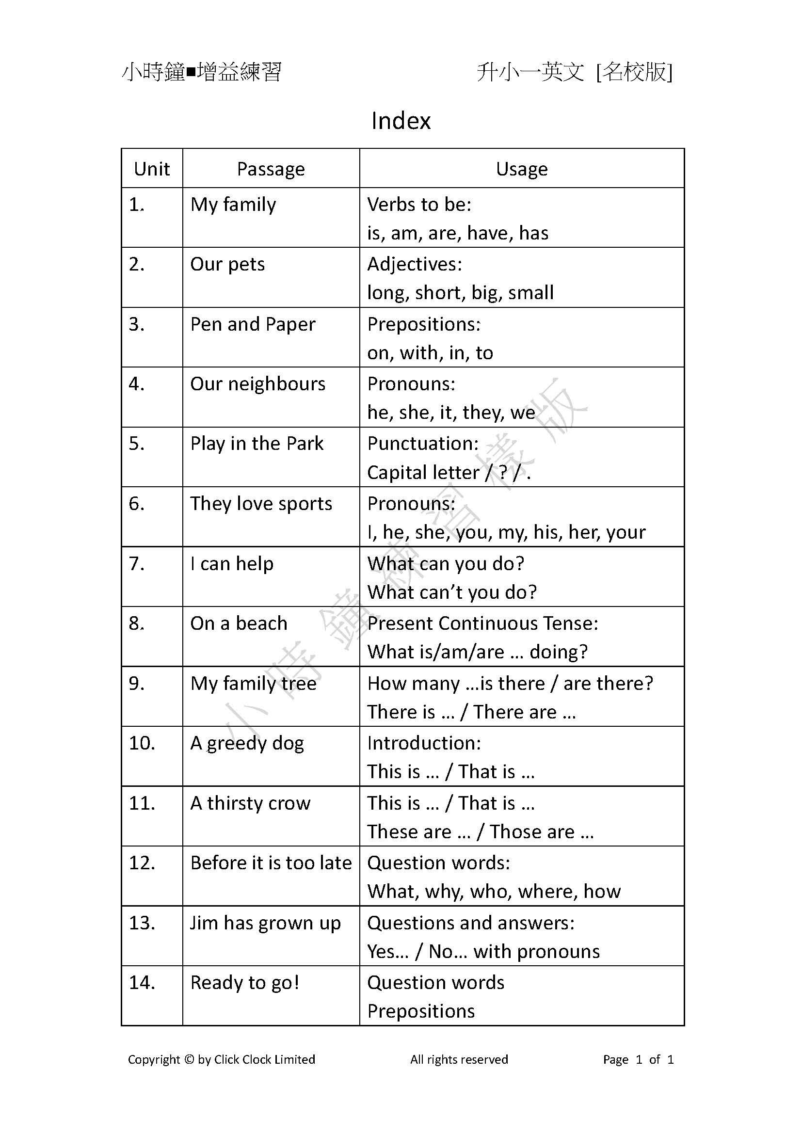 (K3E 22) 升小一 英文 (名校版)