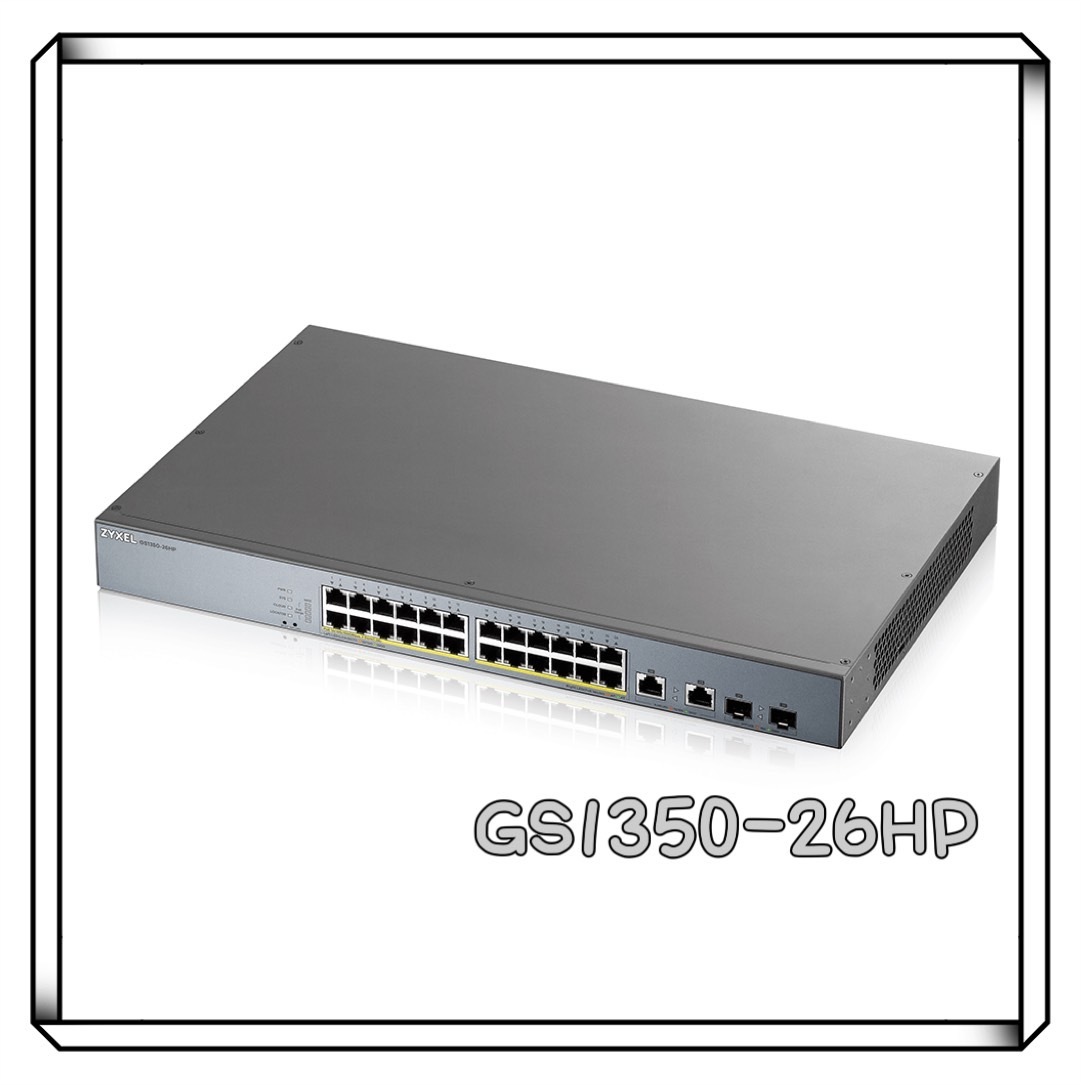 ZyXEL 合勤 GS1350-26HP 智慧網管IP監控專用管理型交換器
