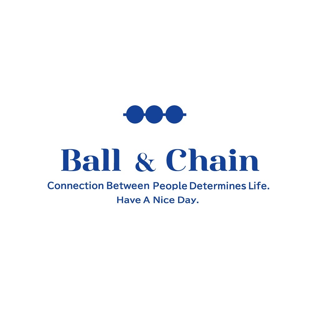 Ball＆Chain 刺繡環保購物袋 L號 - 深藍 (30111832)