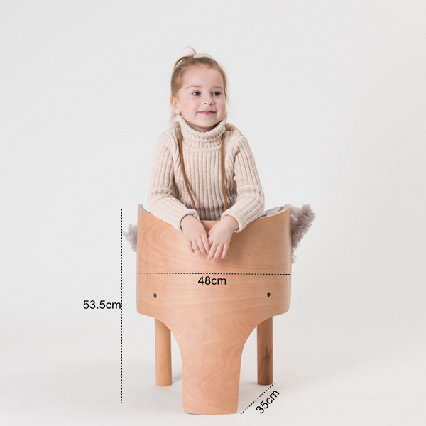 New Nordic style animal chair elephant chair kindergarten chair 48x35x53.5cm