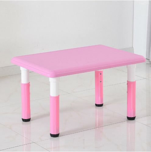 New Kindergarten Table Study Table Baby Toy Table Game Table (Pink) 80x55cm
