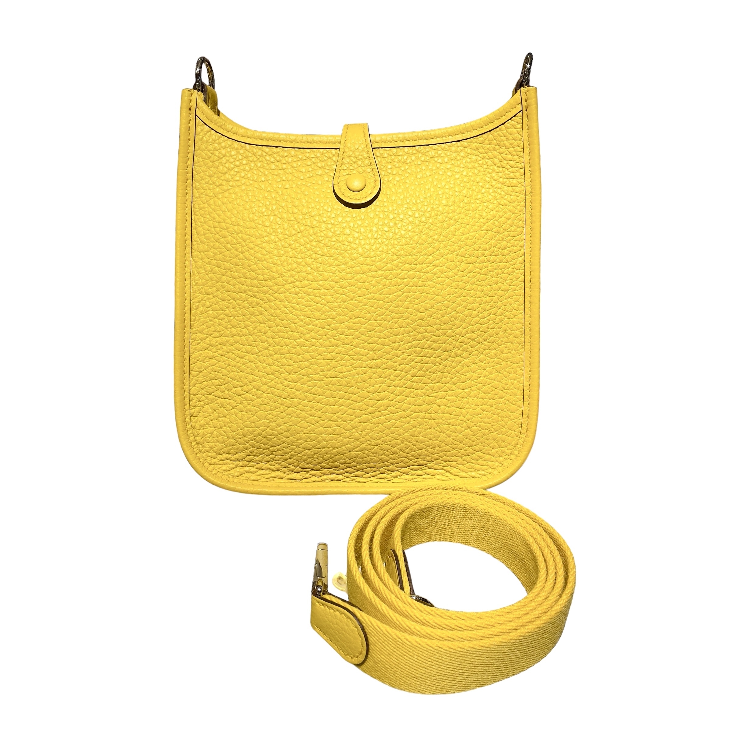 全新HERMES MINI EVELYNE  EG AMAZONE SUN太陽金/銀扣 B STAMP #E16 #BRAND NEW #香榭站正品