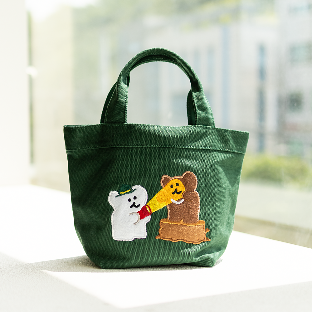 【Dinotaeng】Quokka & BOBO in the Woods Canvas Bag 刺繡帆布袋 (2款)