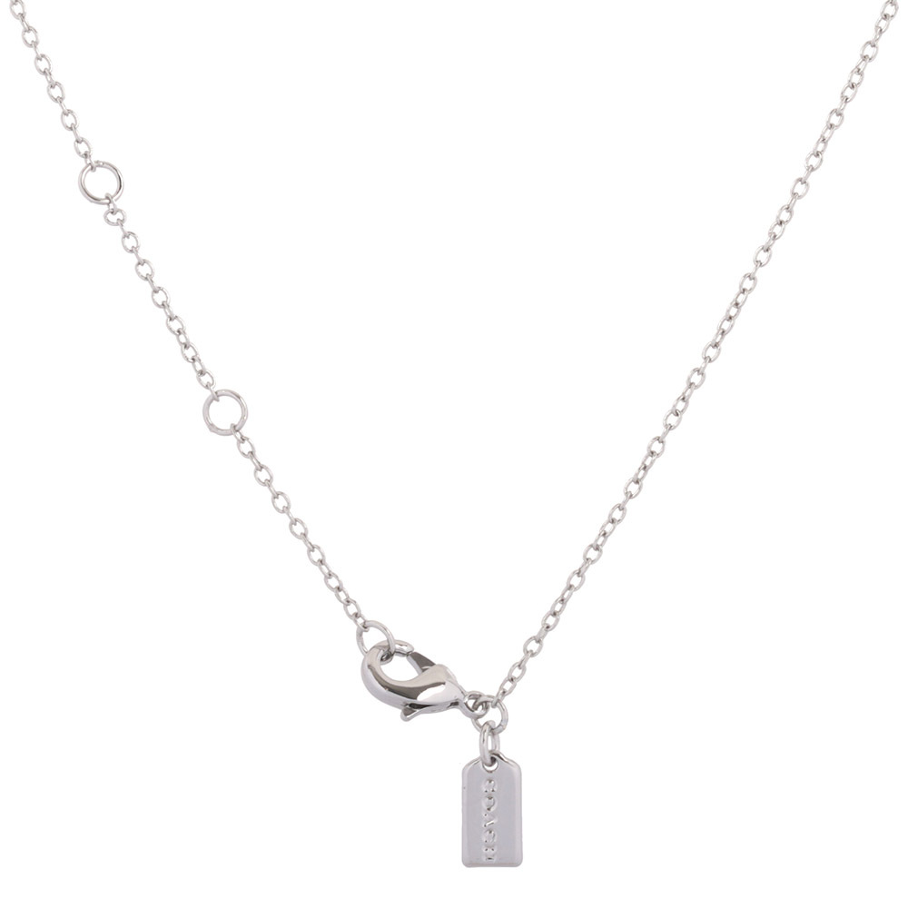 【COACH】Pave 金色水鑽蝴蝶造型項鍊(銀鍊) CT091 SLV