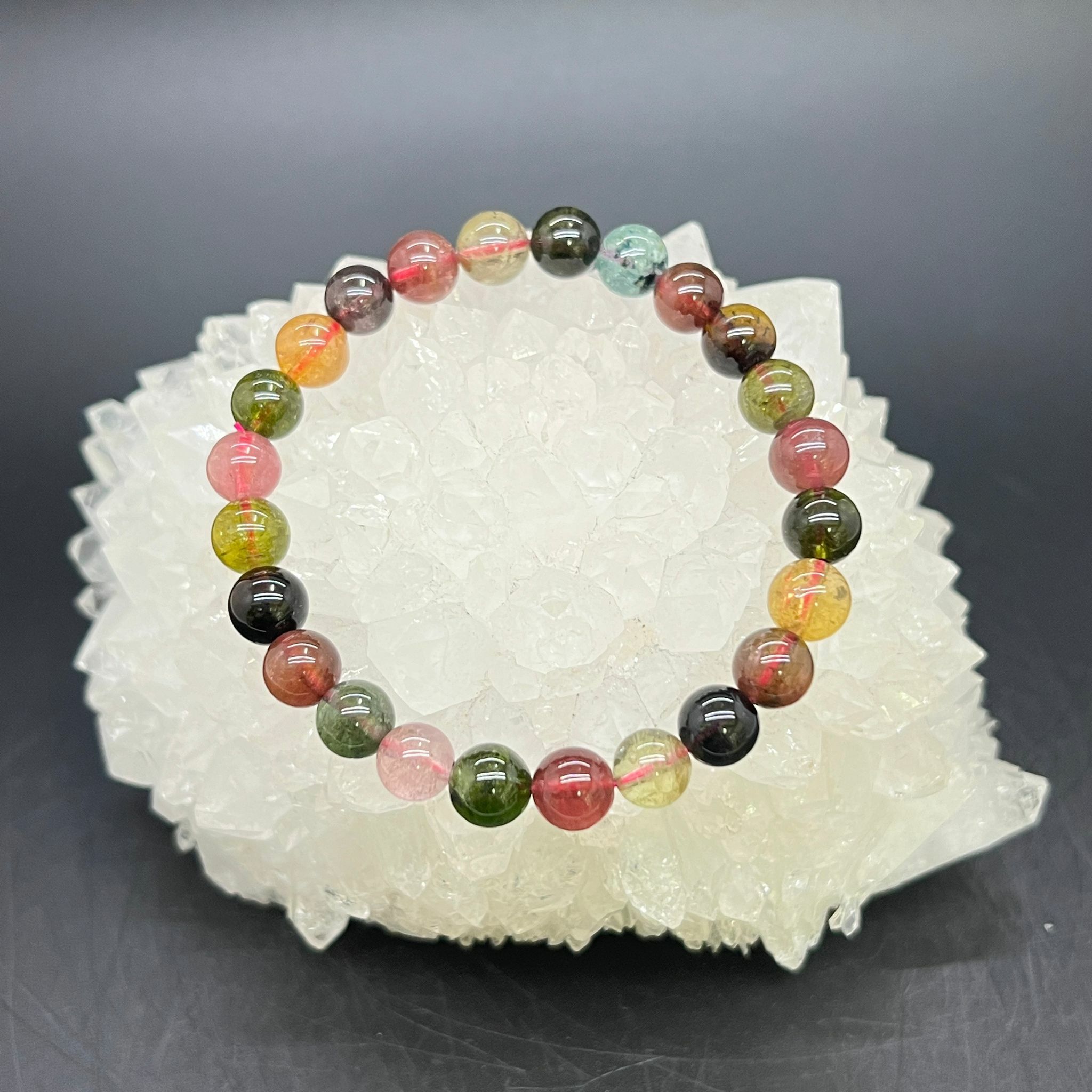 老礦碧璽手串 7.5mm+/- (#1)