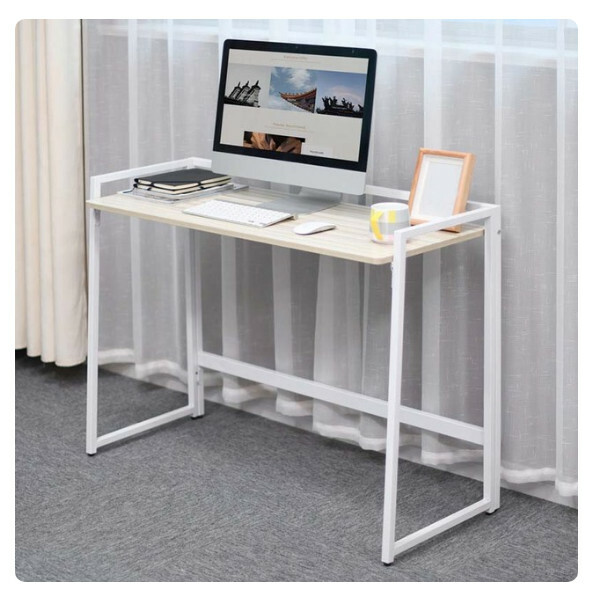 New computer desk folding computer desk white maple 80CM