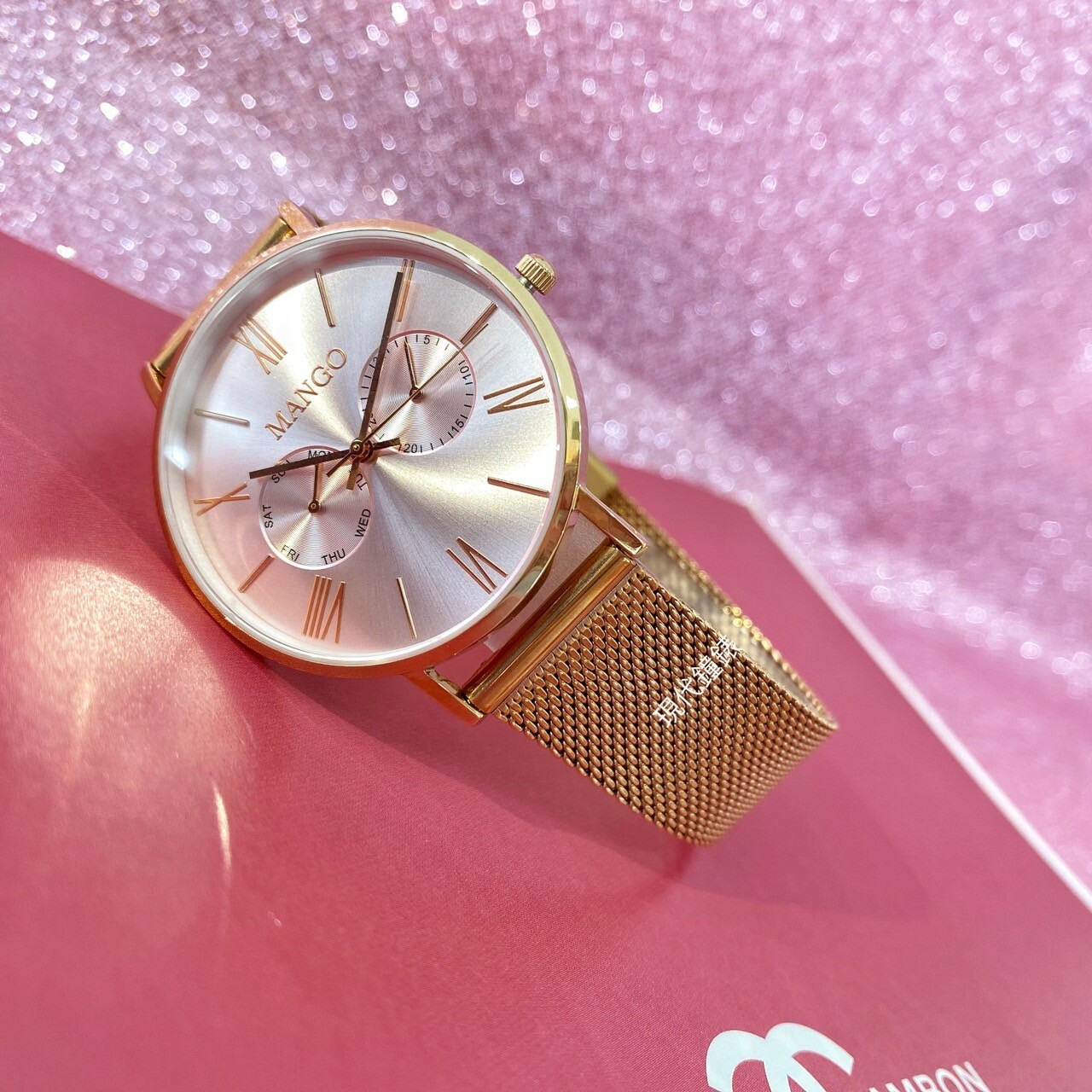 【MANGO】米蘭奢華簡約腕錶 附贈皮帶 MA6731L-10R 38mm現代鐘錶