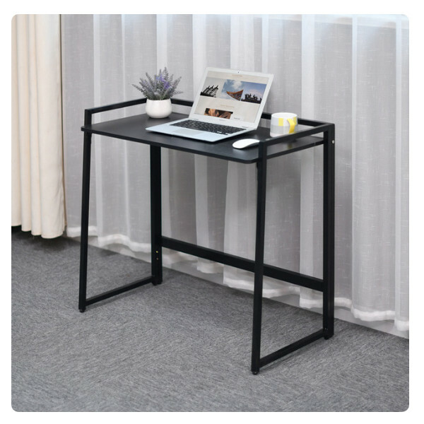 New computer desk folding computer desk (black) 80cm