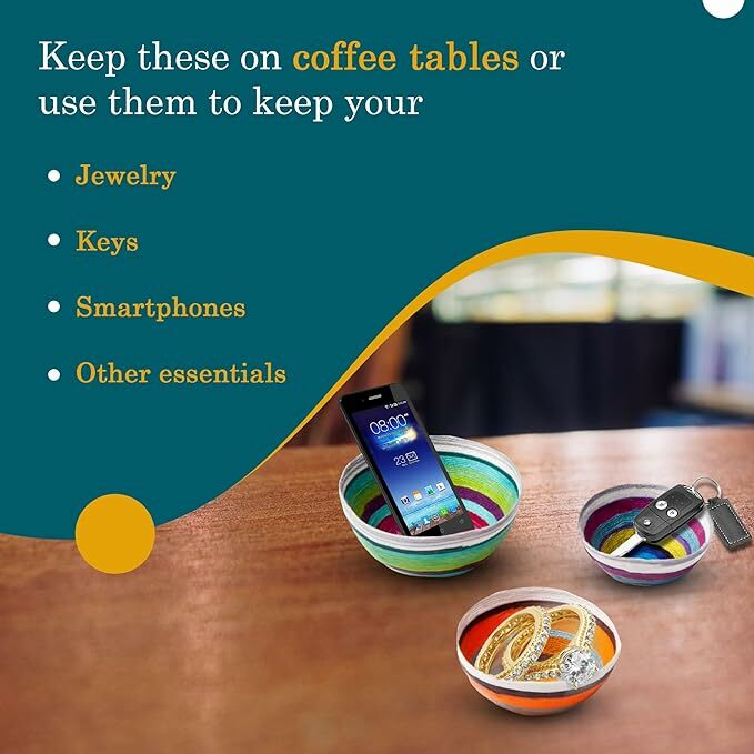 【Craft Crush】 棉線碗 DIY 套件 (3件裝)