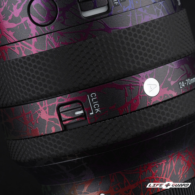 SIGMA 24-70mm F2.8 DG DN II 貼膜質感特寫，LIFE+GUARD 設計風格