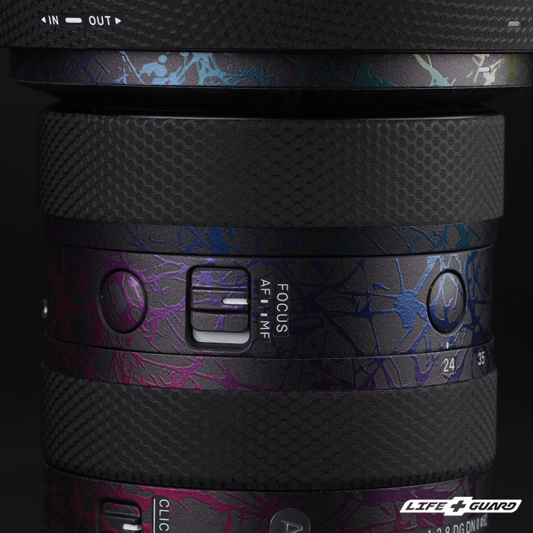 LIFE+GUARD 鏡頭貼膜安裝示意，適用 SIGMA 24-70mm F2.8 DG DN II