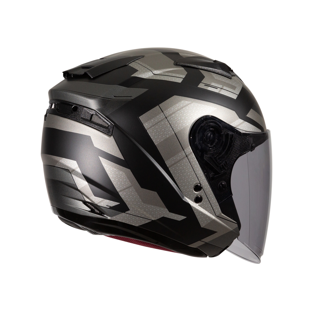 SOL SO-7E 彩繪 星幕 消光黑/銀 半罩 安全帽 SO7E