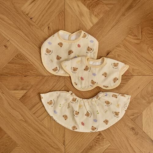 2024森林元素系列-四重荷葉邊圍嘴