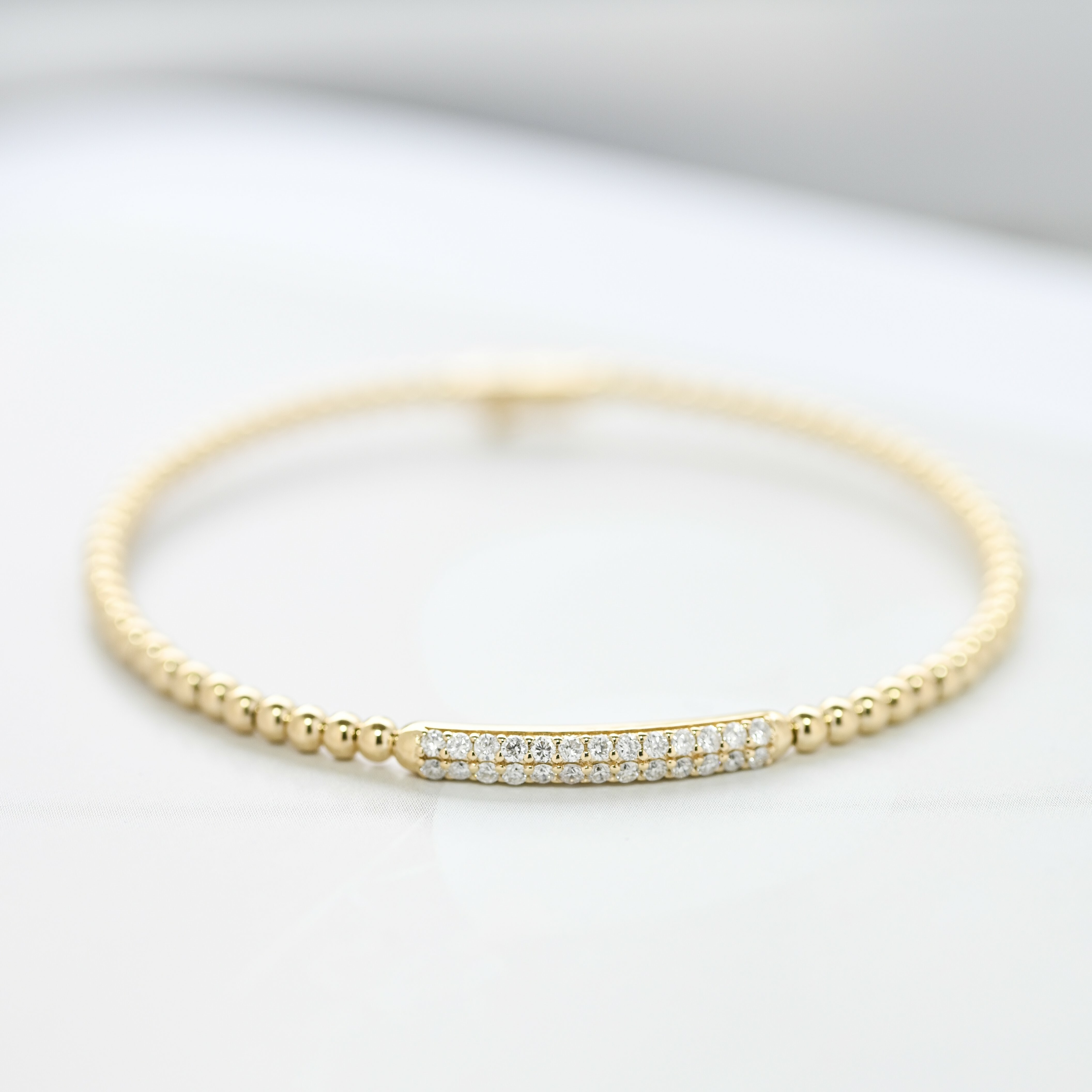 18K Diamond Bangle