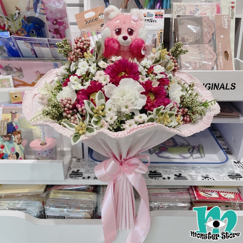 小熊貓公仔花束 (細束)