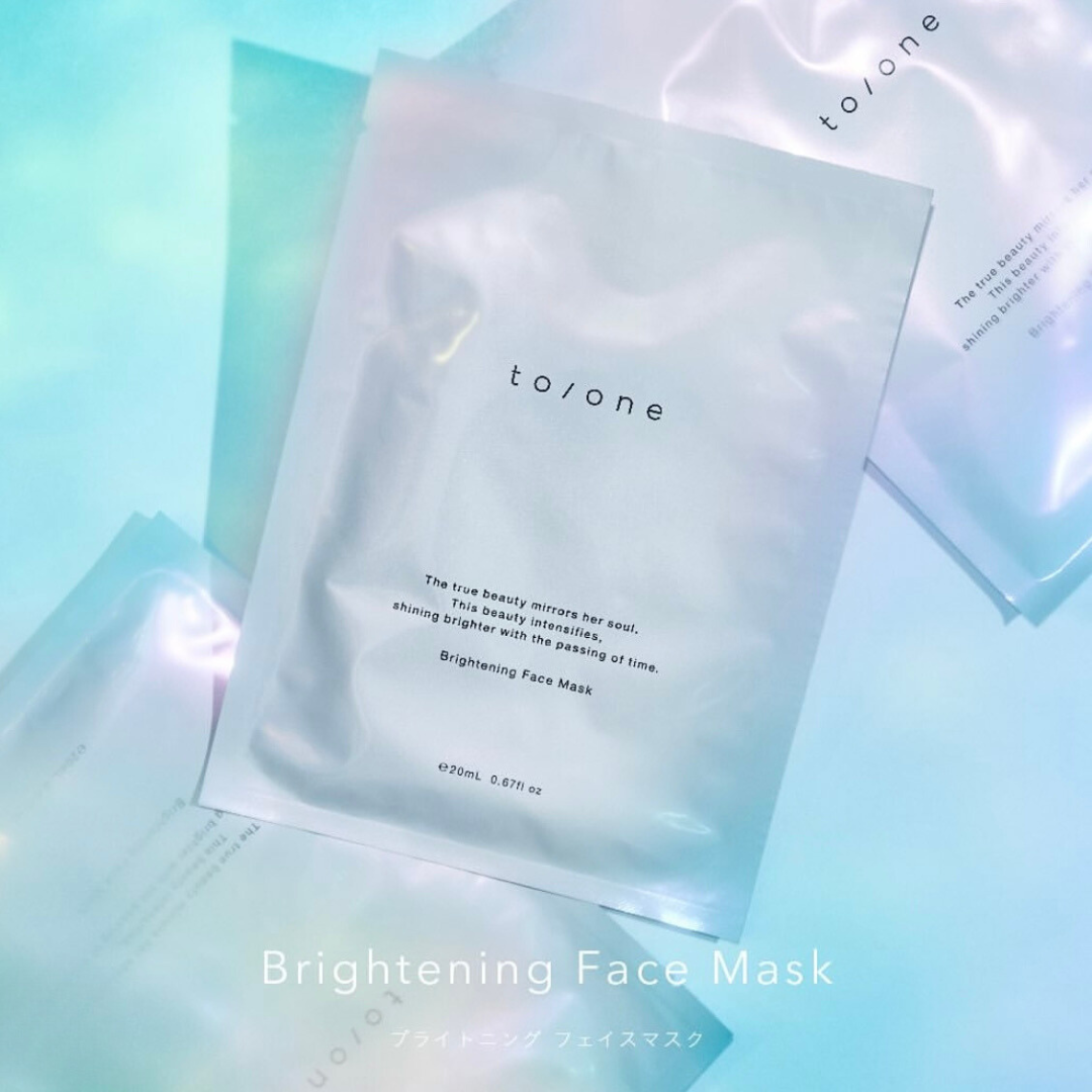 to/one Brightening Face Mask 亮白面膜 一盒五片