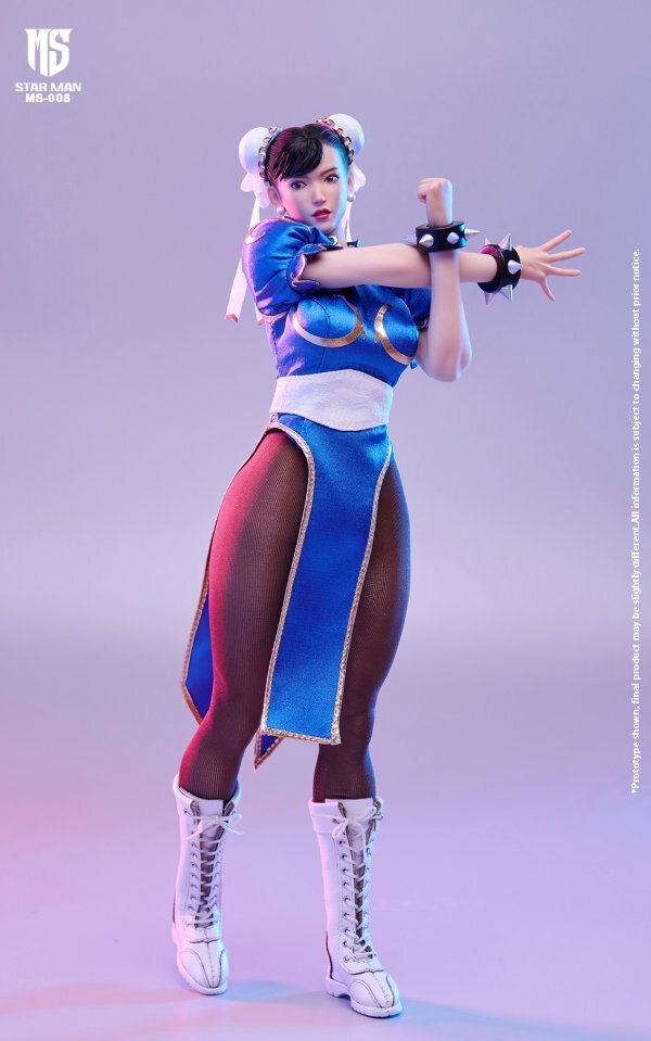 Star Man: 1/6 MS-008A 女格鬥家 Chun-li 藍色旗袍版