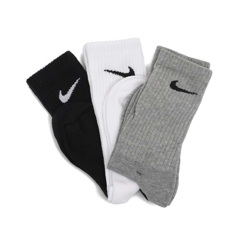 Nike Performance Lightweight 中筒襪 三雙一入 襪子三色 黑 白 灰 SX4704-901 [台灣現貨]