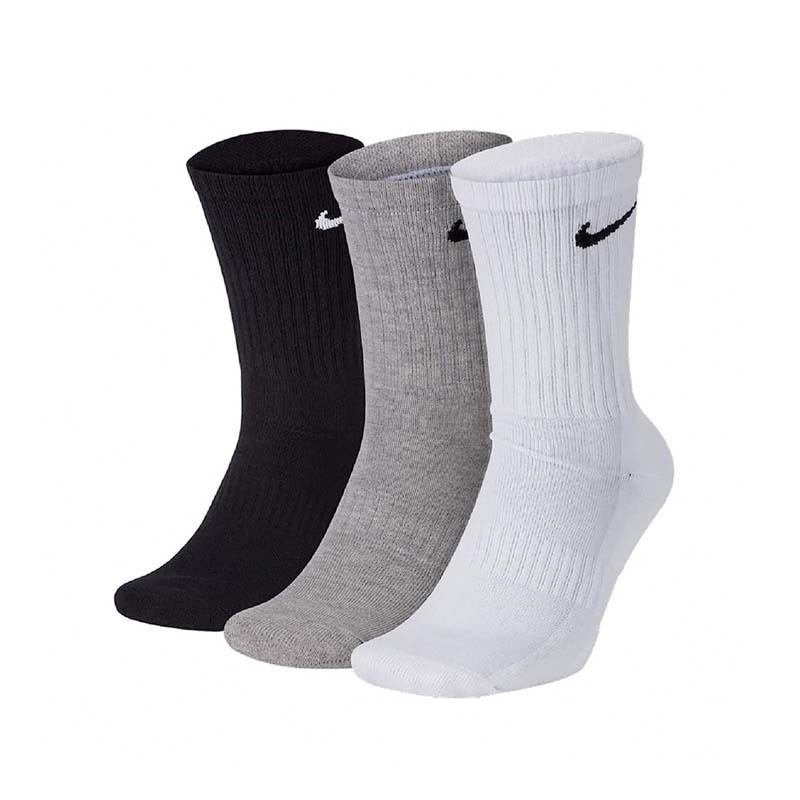 Nike Performance Lightweight 中筒襪 三雙一入 襪子三色 黑 白 灰 SX4704-901 [台灣現貨]