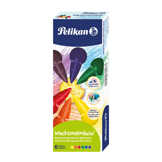 PELIKAN百利金 米老鼠蠟筆6色 PLK804073