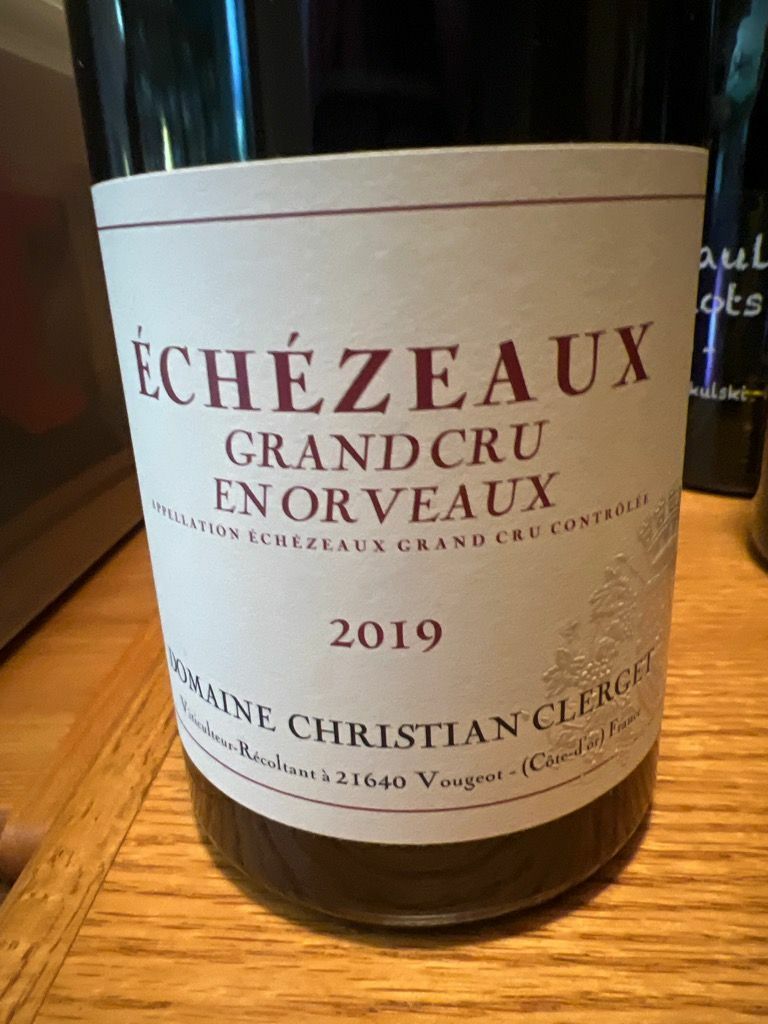 Christian Clerget Echezeaux Grand Cru En Orveaux 2019 (BH93)