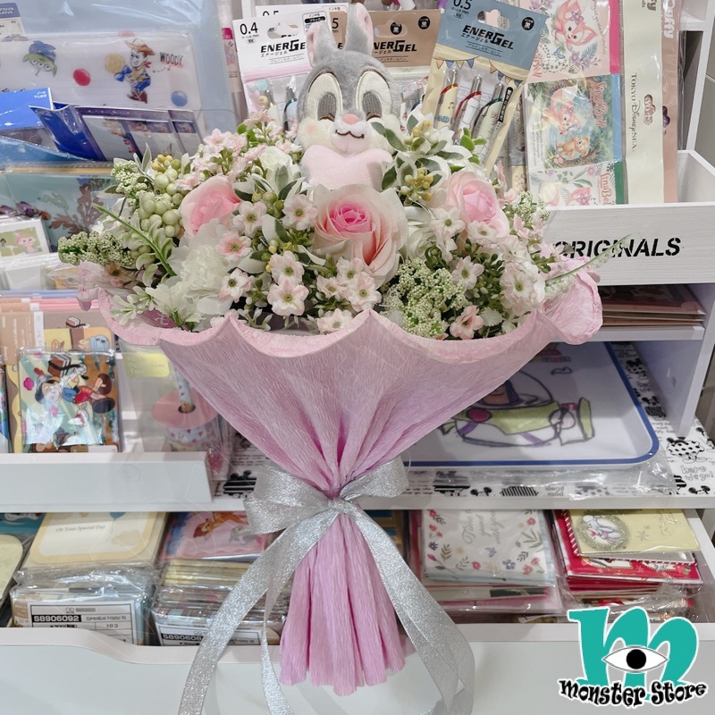 桑比兔公仔花束