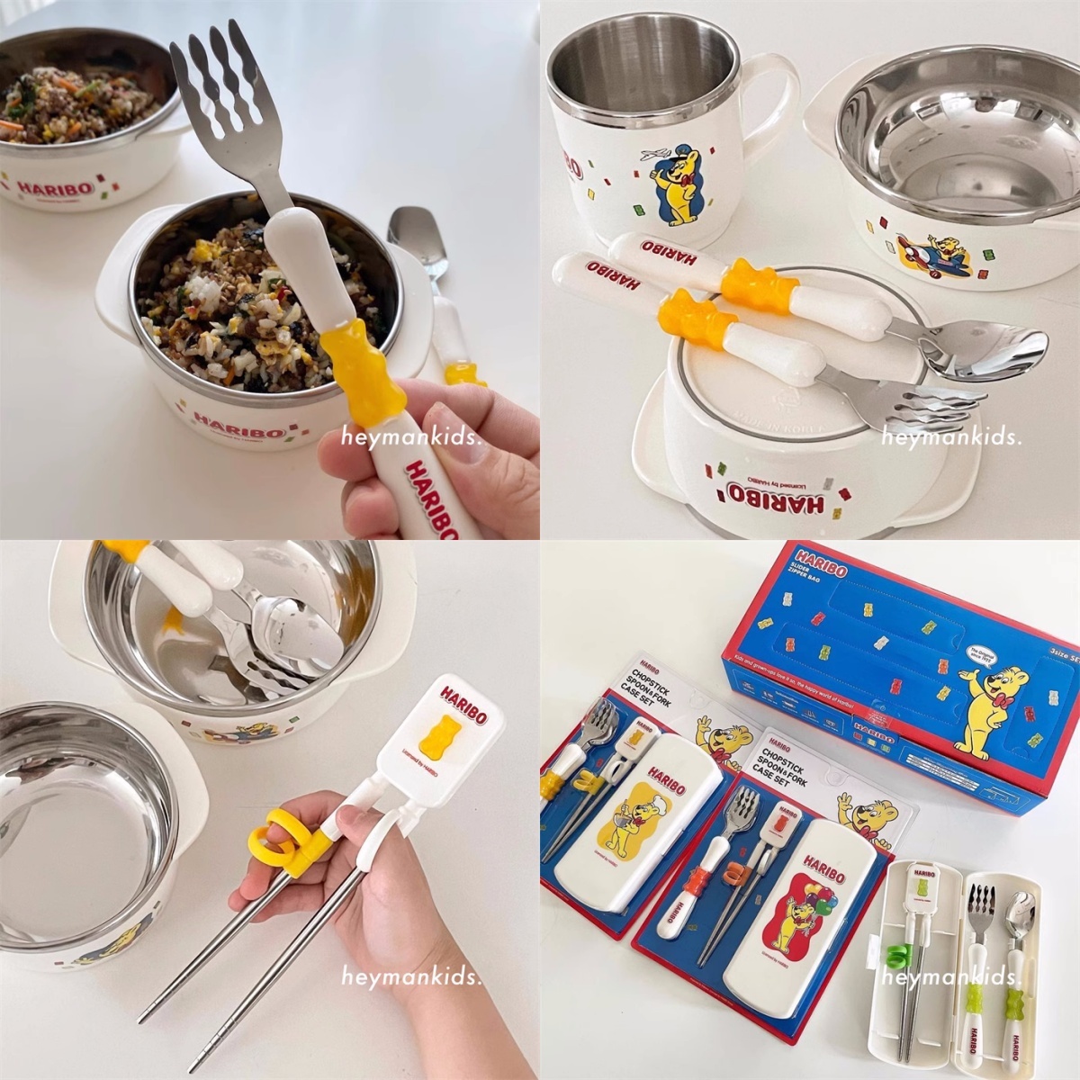 韓國代購Haribo餐具三件組