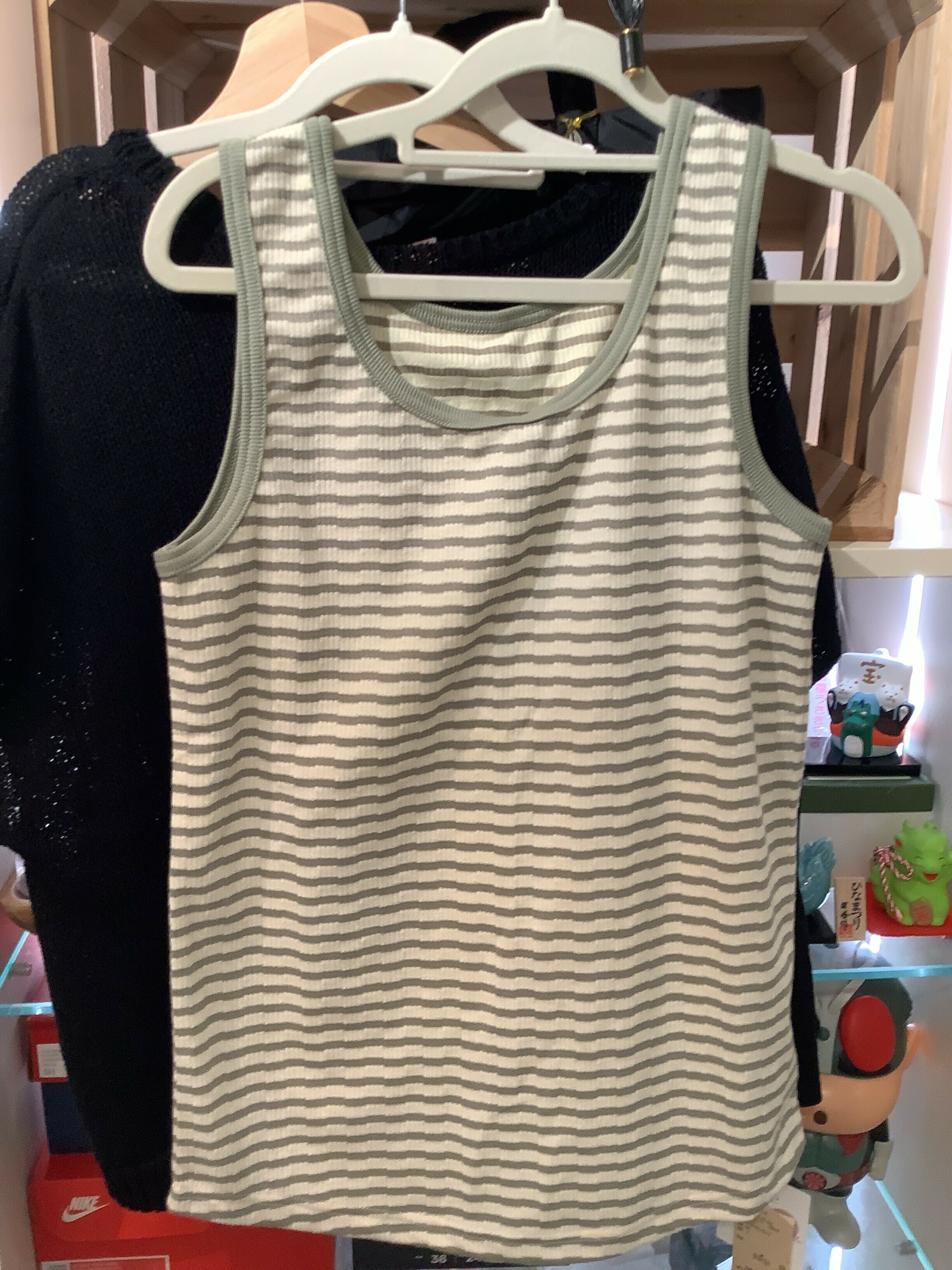 Studio Clip 白綠間背心