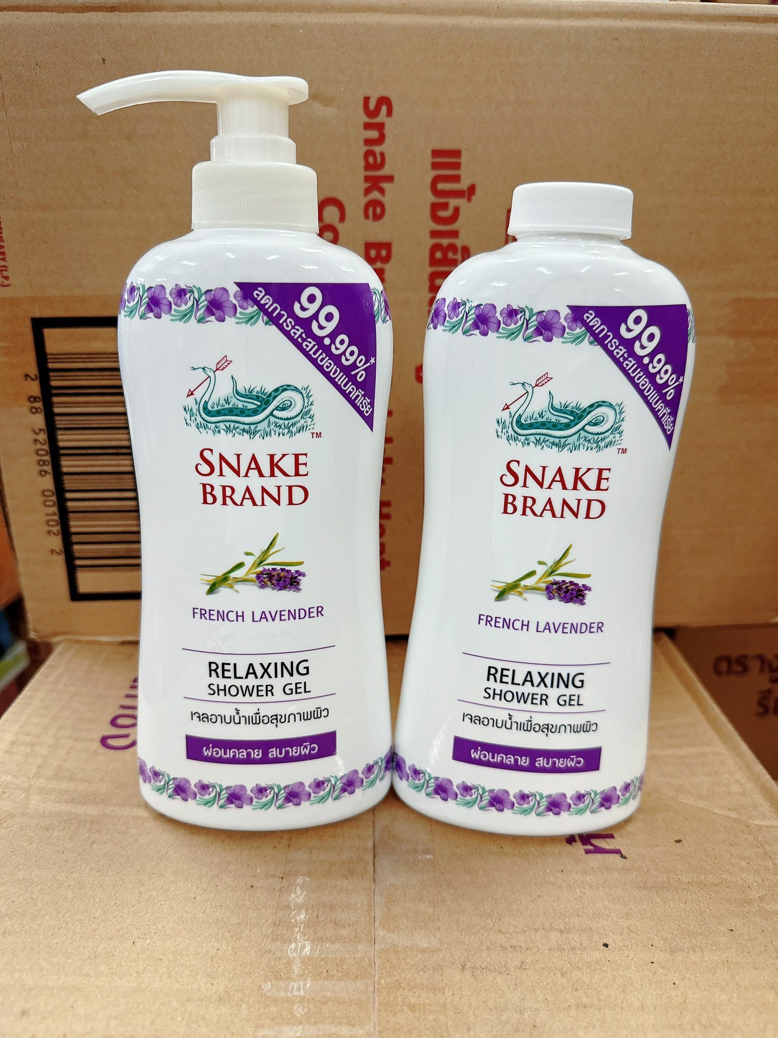 夏日激抵價!!  買一送一 泰國 Snake Brand 蛇牌沐浴露 (支裝450ml 送 支裝補充裝400ml)