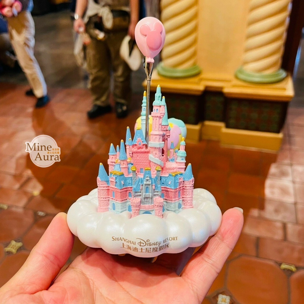 奇妙氣球系列 城堡 氣球 造型 相片夾 擺飾品 -上海迪士尼樂園