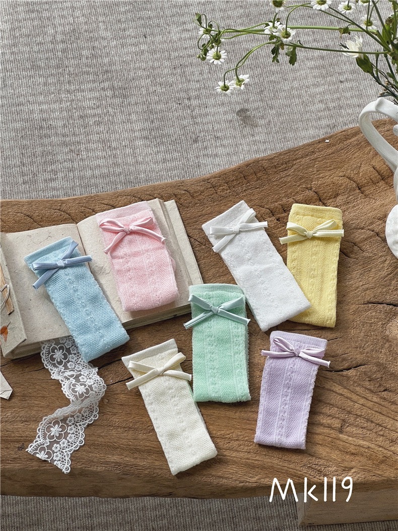 氣質緞帶網眼襪