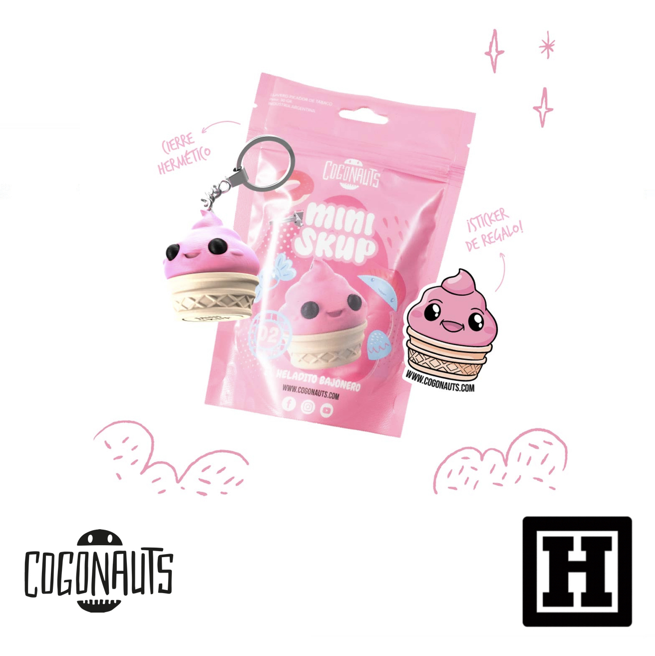 Cogonauts MiniSkup 迷你型 研磨儲存罐 「迷你雪寶」