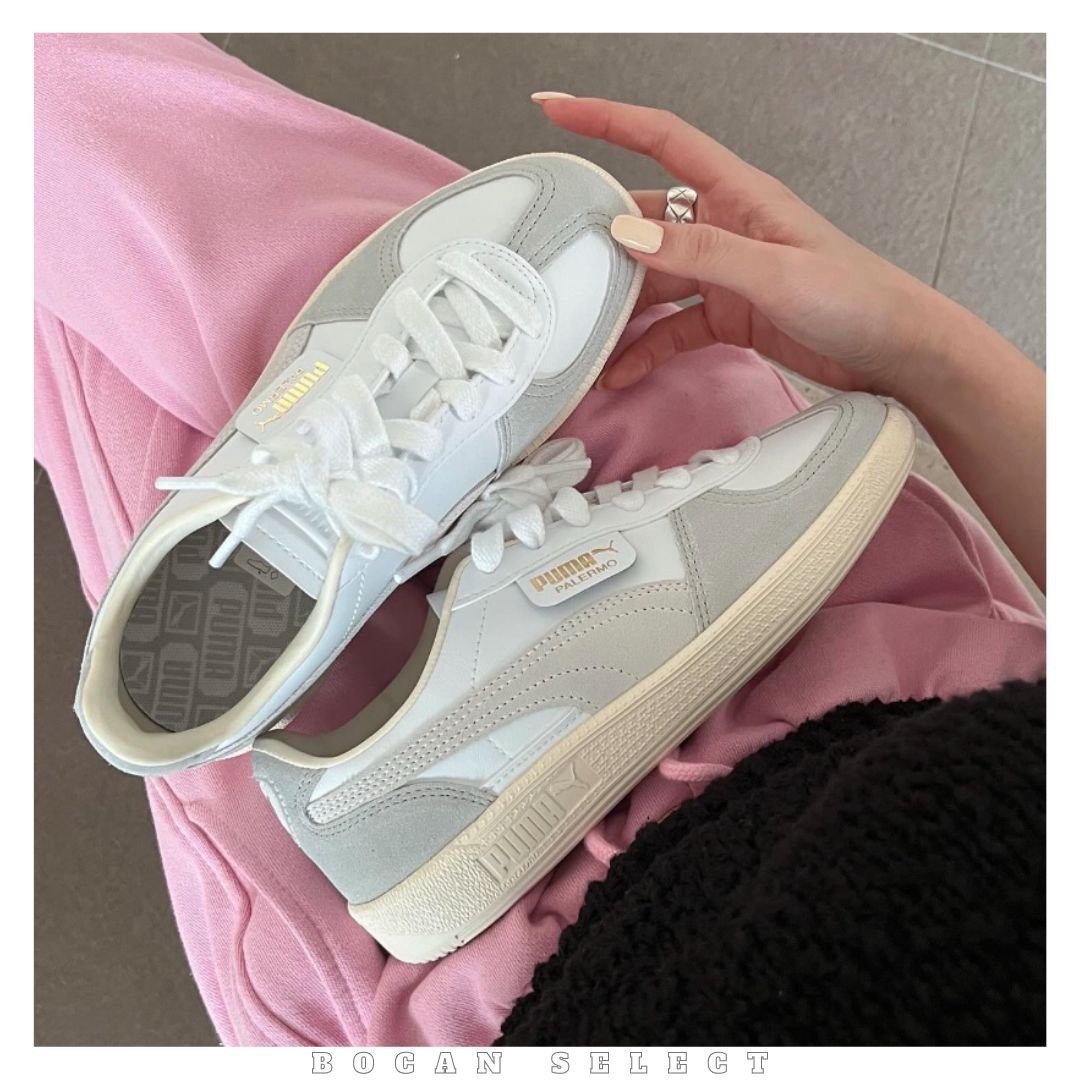 PUMA 白灰 德訓鞋（396464-02）