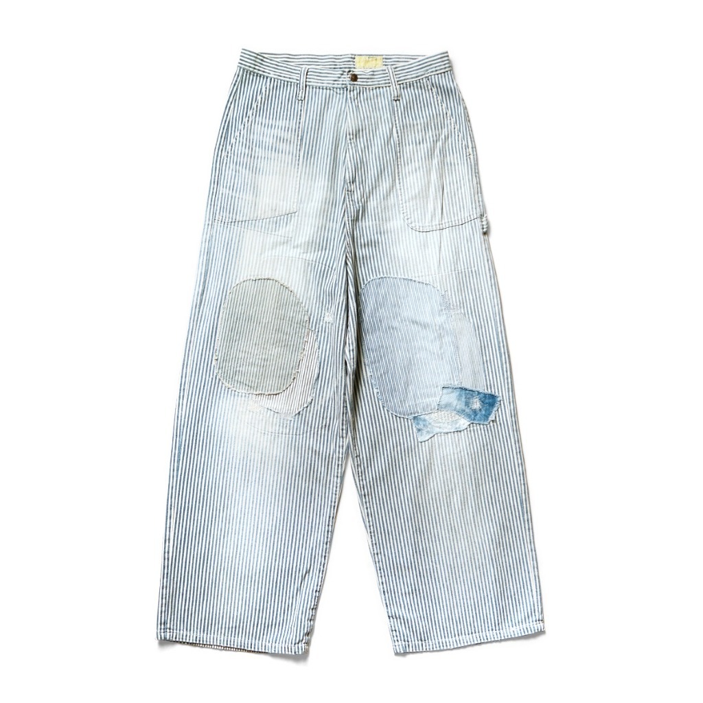 2024SS KAPITAL 10oz 破壞 補丁 寬鬆褲 長褲 括腿褲 K2403LP101 現貨