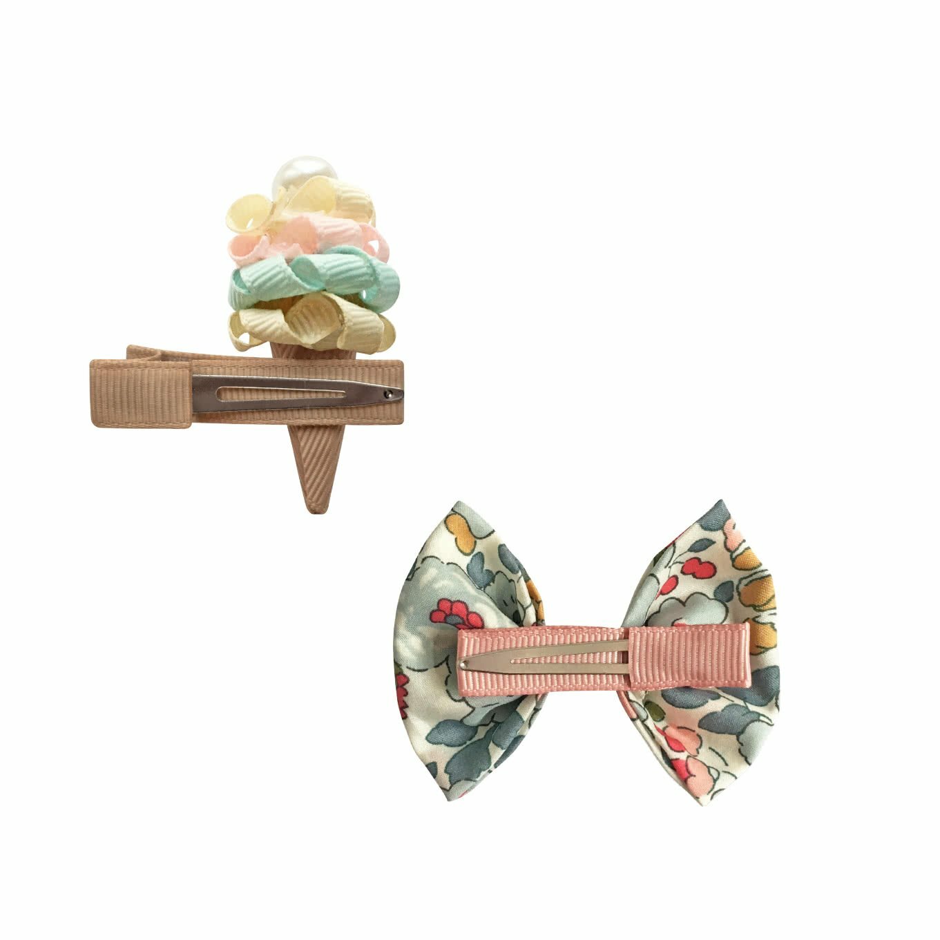 〖 Milledeux 〗彩虹冰淇淋髮夾二入組