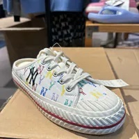 [S] MLB MONOGRAM NY MULE,WHITE MULTI, 32SHSM111-50W [FINAL SALE] (SMLB389)