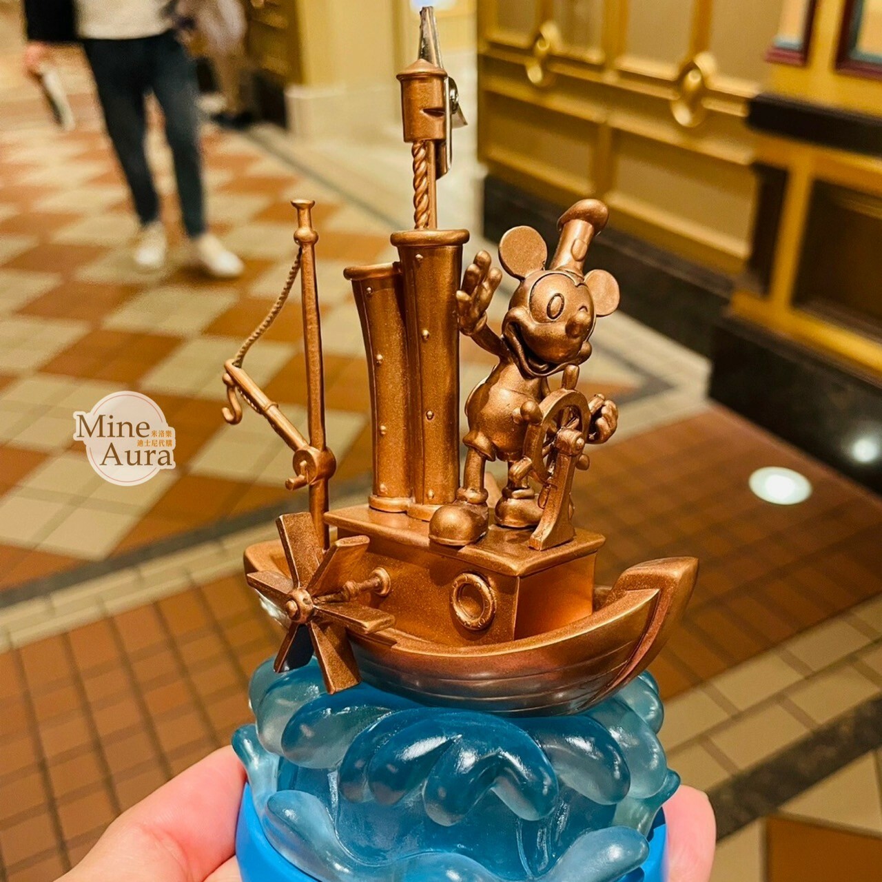 蒸汽 米奇 Mickey 汽船威利號 造型 相片夾 擺飾品 -上海迪士尼樂園