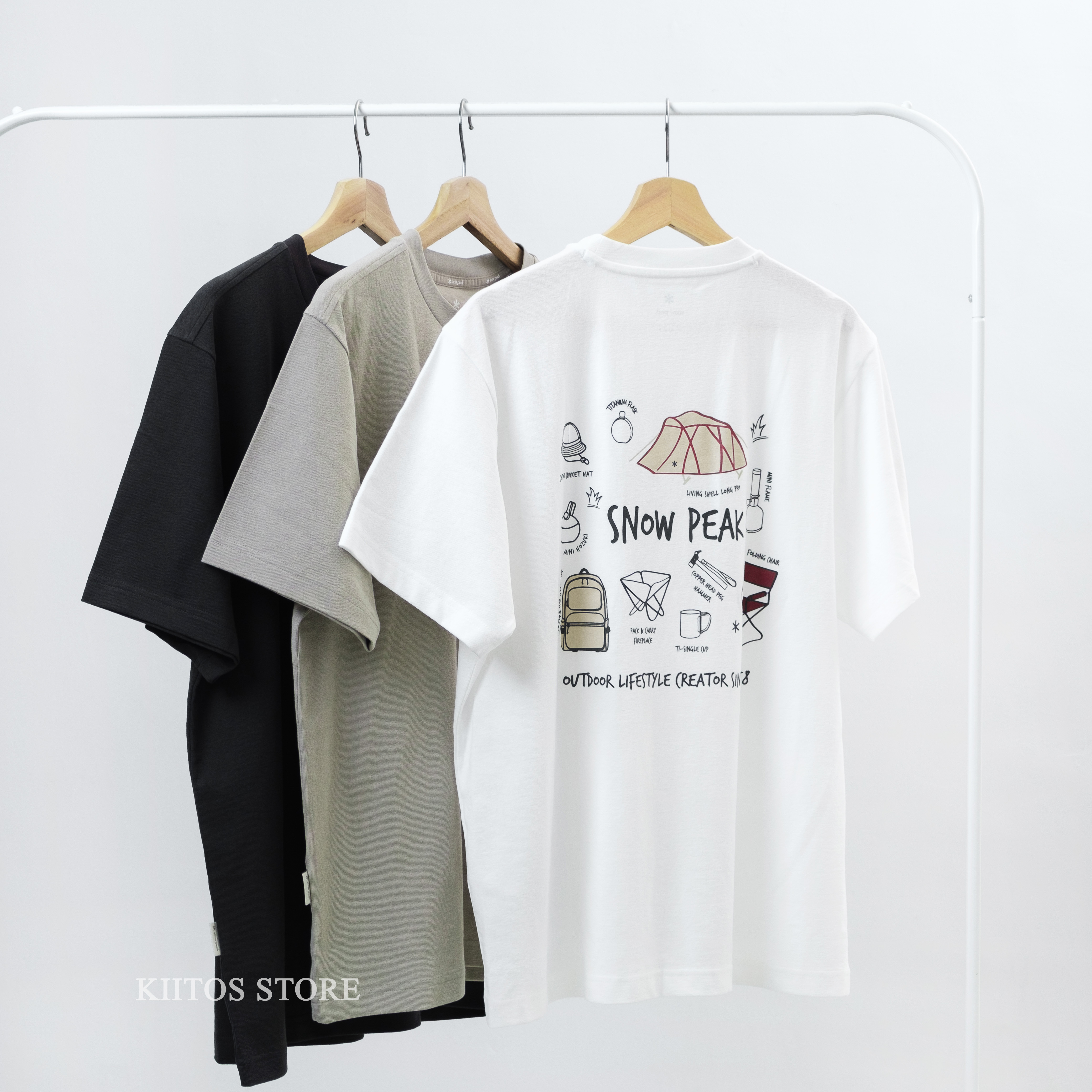 【現貨】Snow Peak 速乾材質 露營裝備圖像短tee S24MMFTS70